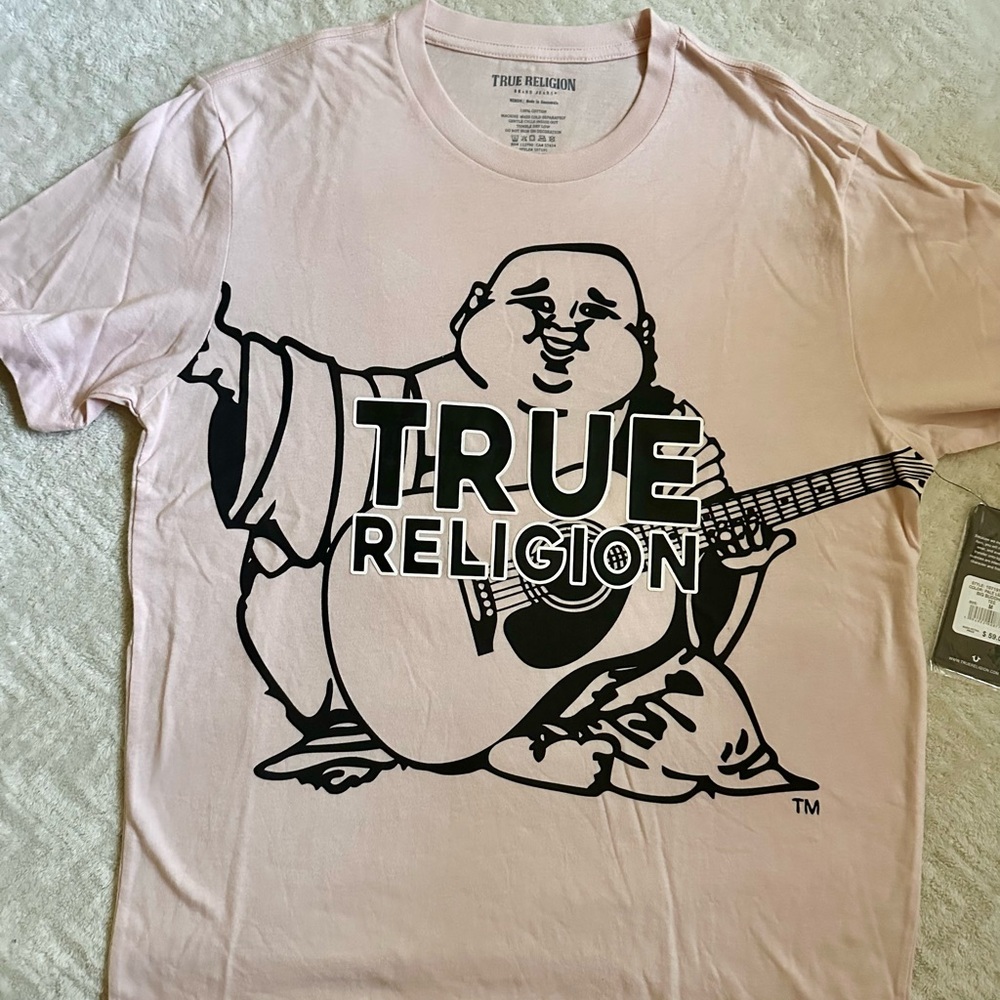 True Religion Light Pink Graphic Tee